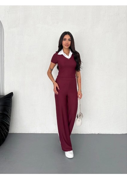 Ottoman Kumaş Beyaz Gömlek Yaka Takım S4142