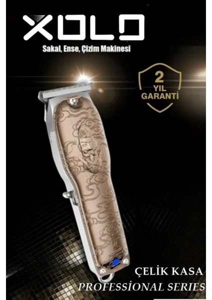 Çelik Gövde Profesyonel Tıraş Makinesi, Islak ve Kuru Kullanım