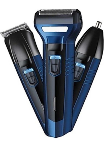 Fonksiyonlu Tıraş ve Saç Kesme Makinesi, Siyah, 3'ü Bir Arada fiyatları