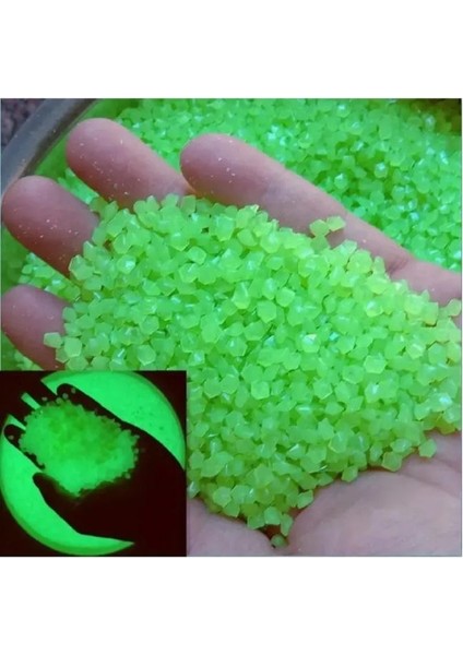 (4000 Adet) 1 Paket Yeşil Bağ/bahçe/saksı/akvaryum Dekoru Parlayan Mıcro Kum Taş