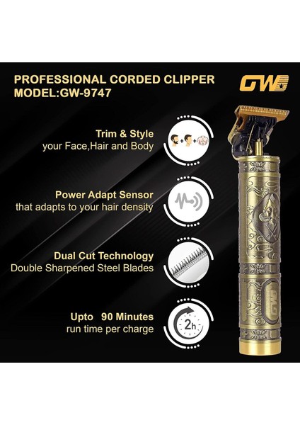 Antik Sarı 190G Metal Tıraş Makinesi, Profesyonel ve Pratik Kullanım fiyatları