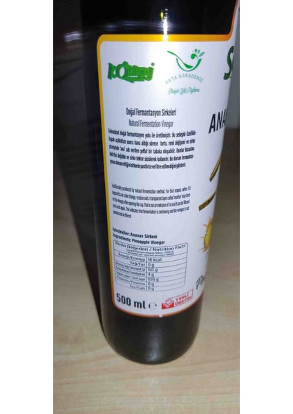 Ananas Sirkesi Katkısız 500 ml Cam Şişe fırsatları