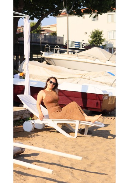 Sütlü Kahve Simli Plaj Elbise fiyatları