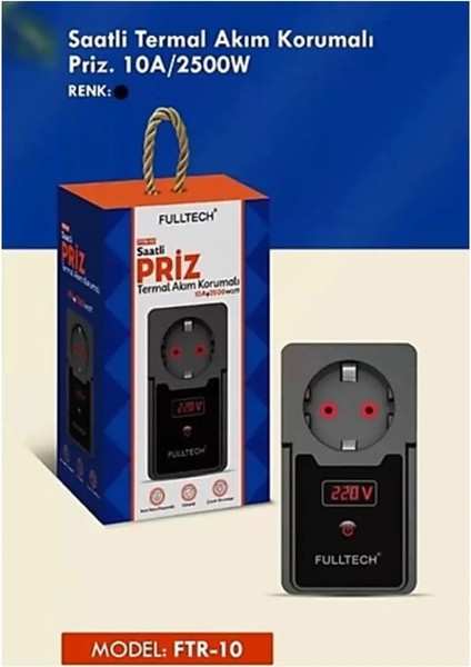 FTR10 Termal Akım Korumalı Zaman Ayarlı Priz