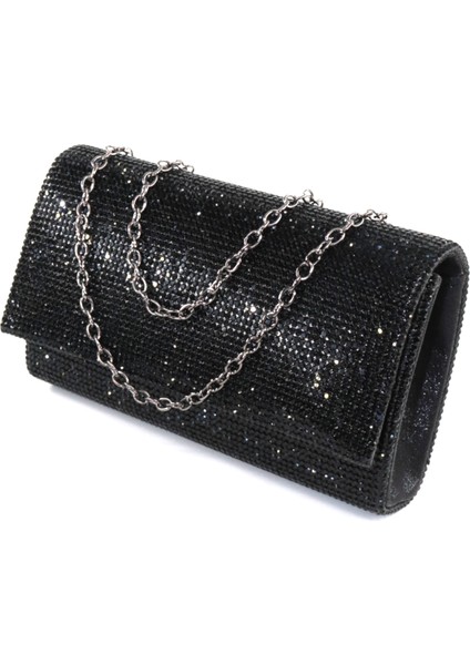 Taşlı Siyah Abiye Çanta. Clutch Siyah Taşlı Gece Çantası. Abiye Çanta Siyah. Siyah Abiye Çantası.