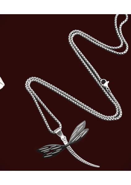 Sevgiliye Hediye Paslanmaz Çelik Yusufçuk Kolye