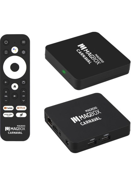 Magroid Carnaval Ses Komutlu Android Box 2 GB Ram 16 GB Hafıza 4K Ultra Hd