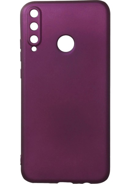 Huawei P40 Lite E Kılıf First Silikon - Mürdüm