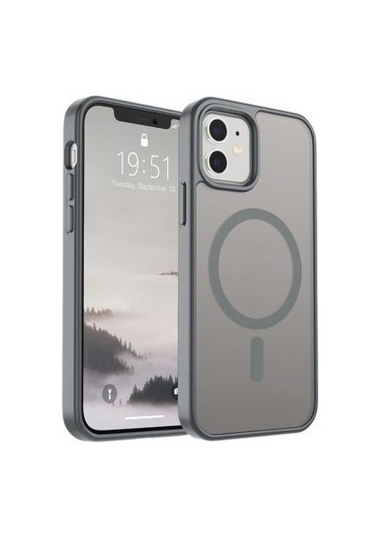 Apple Iphone 13 - 14 Kılıf Kamera Çıkıntılı Magsafe Şarj Destekli Yumuşak Kenarlı Mat Kapak