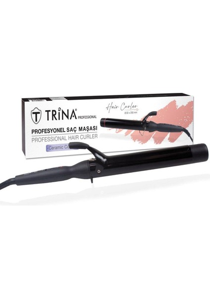 38 mm Profesyonel Saç Maşası, Siyah, Şık ve Kullanışlı Tasarım