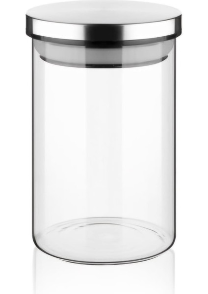 450 ml Balsa Metal Kapaklı Yuvarlak Cam Kavanoz MKS8512
