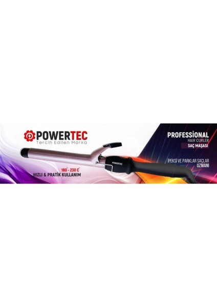 Profesyonel 22MM Siyah Saç Maşası, Şık ve Güçlü Performans