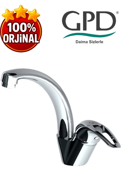 Adrio MTT120 Tek Su Girişli Tek Gövde Lavabo Bataryası