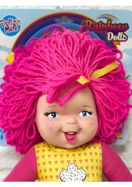 Gökkuşağı Bebekleri Lahana Bebek , Dolgu Bebek , Et Bebek 45 cm (Yeni Sezon) Neon Pembe modelleri