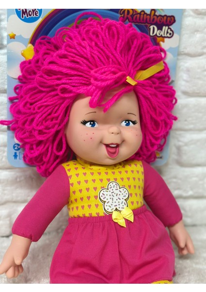 Gökkuşağı Bebekleri Lahana Bebek , Dolgu Bebek , Et Bebek 45 cm (Yeni Sezon) Neon Pembe fırsatları