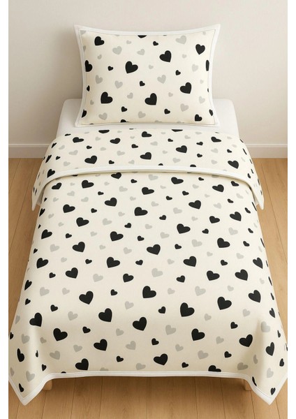 %100 Pamuk Tek Kişilik Kapitone Pike Seti