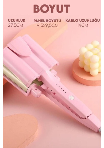 Pembe Derin Wag Tipi Saç Maşası, Şık ve Kullanışlı Tasarım