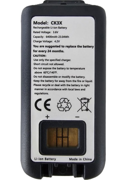 Honeywell CK3X/CK3R El Terminali Uyumlu Batarya – 3.6V 6400MAH Lion Batarya