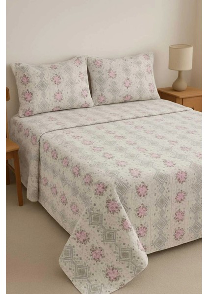 Yüzde Yüz Pamuk Kapıtone Çift Kişilik Pike Seti Kanaviçe fiyatları