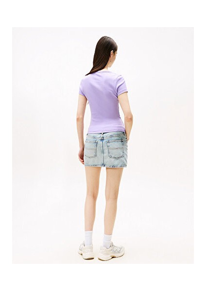 Kadın Mor S/s Tişört fırsatları