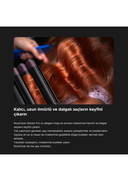 Mor Renkli LED Ekranlı Dalga Formu Saç Maşası, Şık ve Kullanışlı Tasarım fırsatları