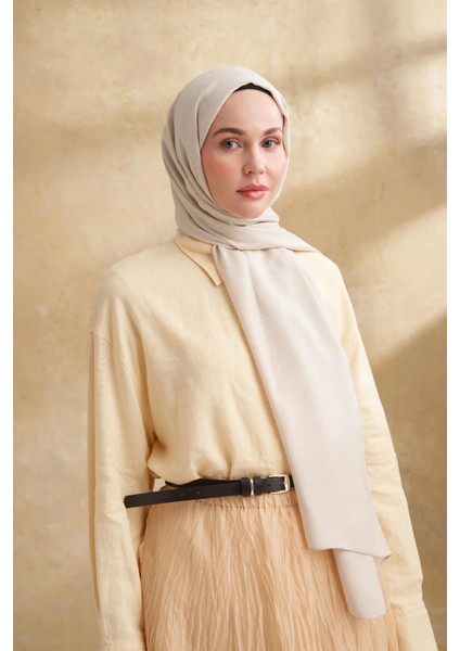 Bej Armanda Lyocell Nomade Desen Şal 3354