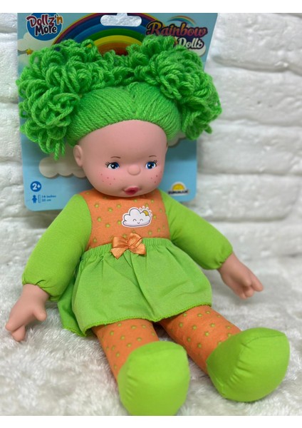 Gökkuşağı Bebekleri Lahana Saçlı Dolgu Bebek 35 cm