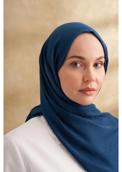 Petrol Yeşili Armanda Lyocell Nomade Desen Şal 3354 modelleri