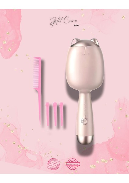 Pembe Kedi Figürlü Isı Ayarlı Saç Maşası, Kalın ve Ince Bukle Yapıcı indirimleri