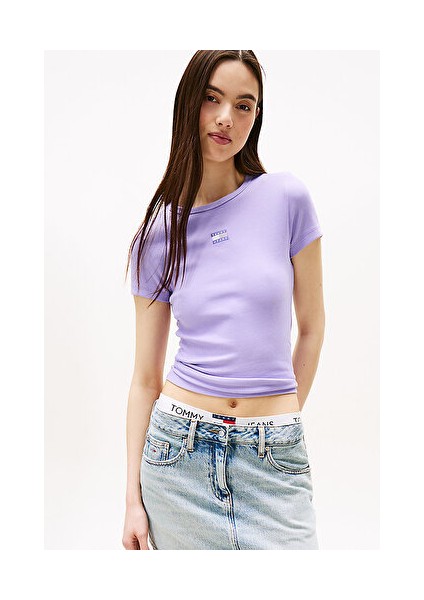 Kadın Mor S/s Tişört