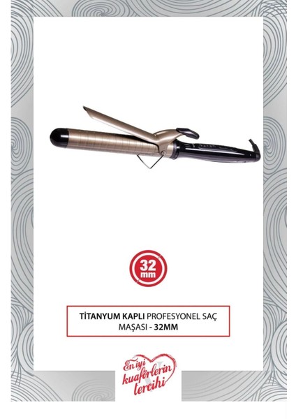 Titanyum Kaplı 32 mm Saç Maşası, Siyah Renk fiyatları