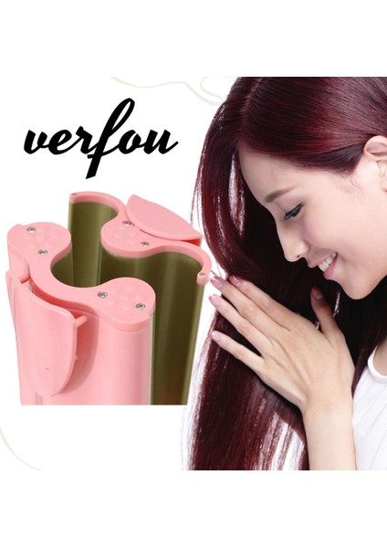 Pembe Derin Wag Su Dalgası Saç Maşası 32 mm Seramik Kaplama modelleri