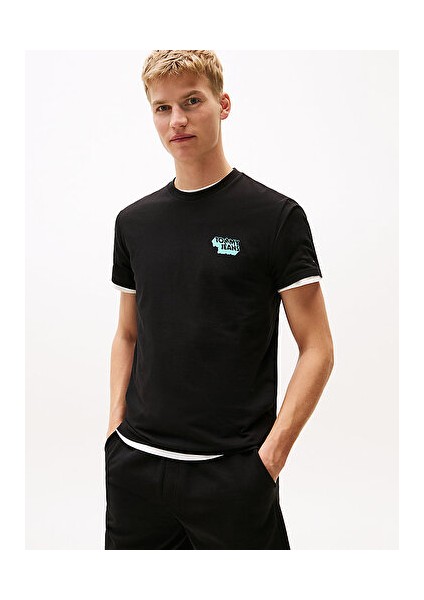 Erkek Siyah S/s Tişört