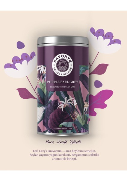 50 gr Bergamotlu Seylan Earl grey Teneke Çay