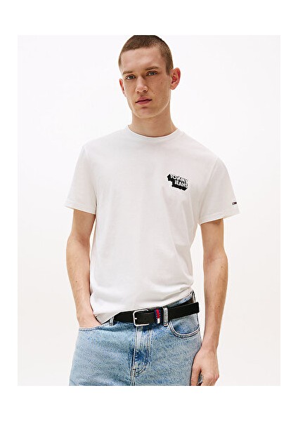 Erkek Beyaz S/s Tişört