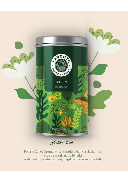 50 gr Taze Yeşil Çay Teneke Çay