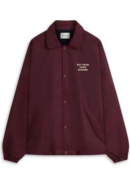 Su Geçirmez La Veste Polaire Slogan Yaka Fleece Ceket - Rahat ve Şık