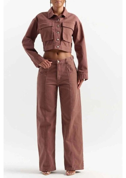 Crop It Like It’s Hot: Şık ve Rahat Kısa Süet Denim Ceket - Yıl Boyu Kullanım Için fırsatları