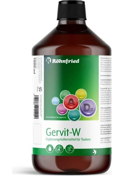 Gervit-W Multivitamin Takviyesi 15 Ml. (Orjinal Üründen Bölünmüş)