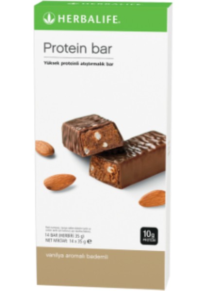 Protein Bar – Vanilya & Badem Aromalı (14'lü Kutu) | 10G Protein