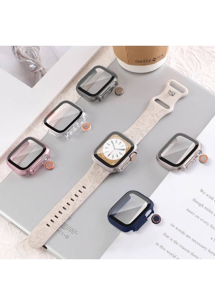 Apple Watch Series SE/4/5/6 Uyumlu 44 mm Kasa ve Ekran Koruyucu Ultraya dönüştürücü Kılıf