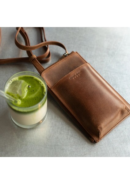 Kim Deri Cep Telefonu Çantası, Küçük Crossbody, Unisex, Cüzdanlı fırsatları