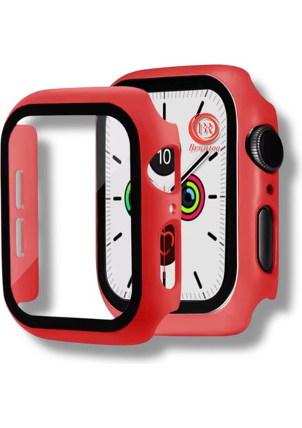 Apple Watch Series S4/5/6 44 mm Uyumlu mm Kasa ve Ekran Koruyucu Mika Kılıf .