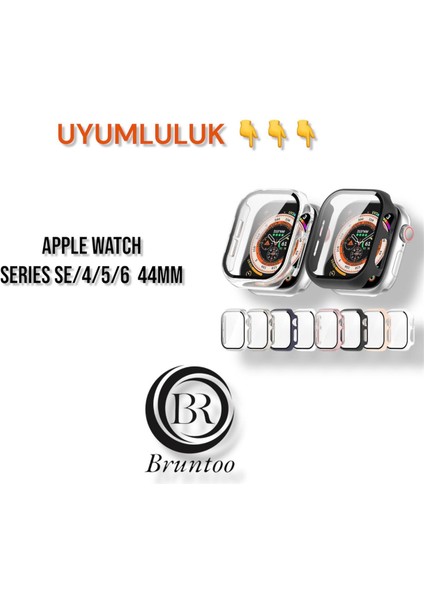 Apple Watch Series S4/5/6 44 mm Uyumlu mm Kasa ve Ekran Koruyucu Mika Kılıf . fiyatları