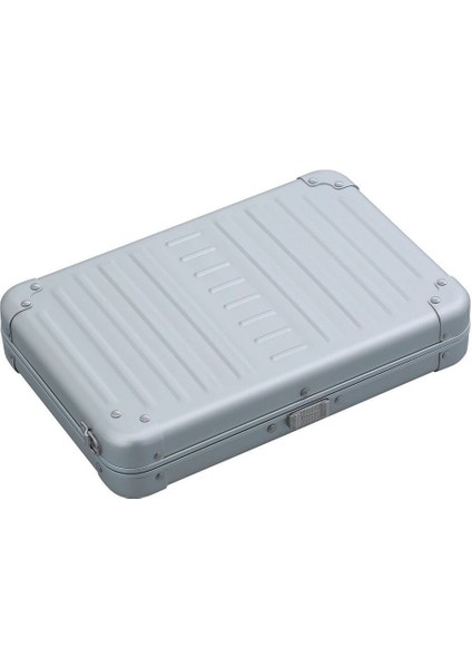 Vanity Kılıfı 25 cm Gümüş Alüminyum Omuz Çantası, Hafif, Dayanıklı, Şık Tasarım