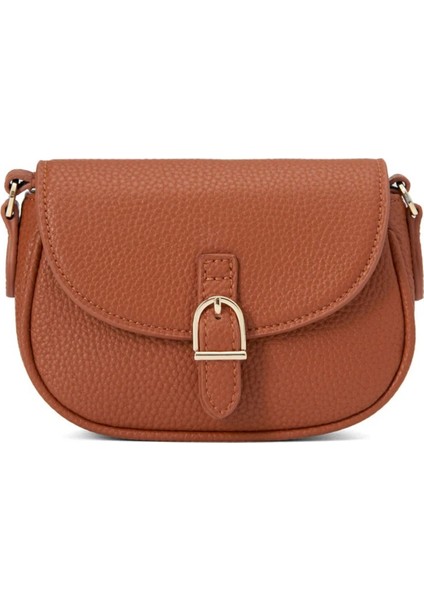 Shae Mini Camel, Deri Çapraz Askılı Kız Çocuk Çantası, Klasik ve Modern Tasarım