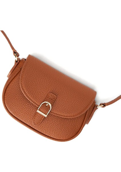 Shae Mini Camel, Deri Çapraz Askılı Kız Çocuk Çantası, Klasik ve Modern Tasarım modelleri