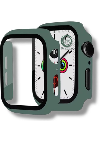 Apple Watch Series S4/5/6 44 mm Uyumlu mm Kasa ve Ekran Koruyucu Mika Kılıf .