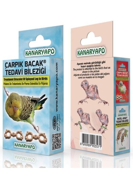 Muhabbet Çarpık Bacak Bileziği - (Muhabbet Kuşu - Kanarya - V.b. Gibi )
