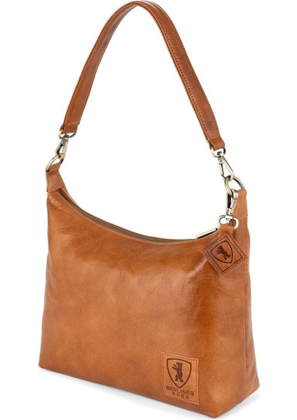 Vintage Omuz Çantası Bella, Deriden Hobo El Çantası, Kadınlar Için Şık Kova Çanta